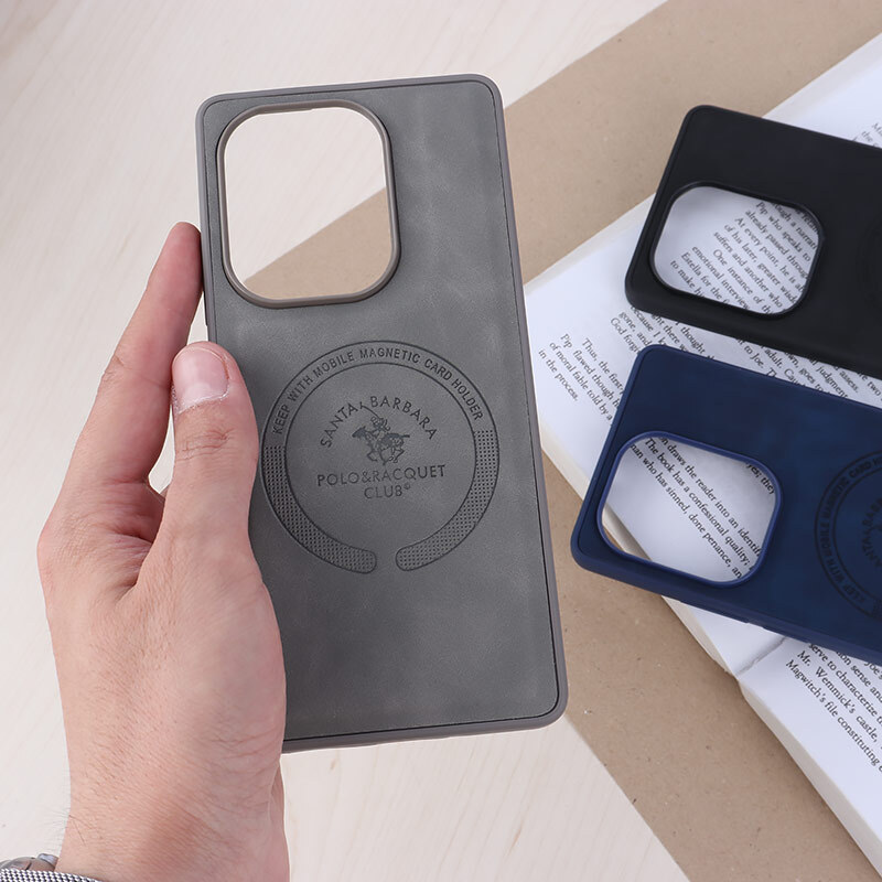 قاب چرمی Polo & Racquet Club شیائومی Redmi Note 13 Pro 4G طرح مگ سیف