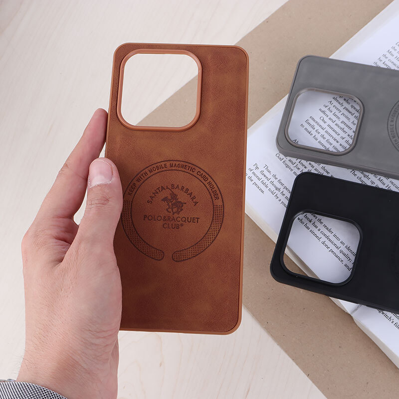 قاب چرمی Polo & Racquet Club شیائومی Redmi Note 14 5G طرح مگ سیف