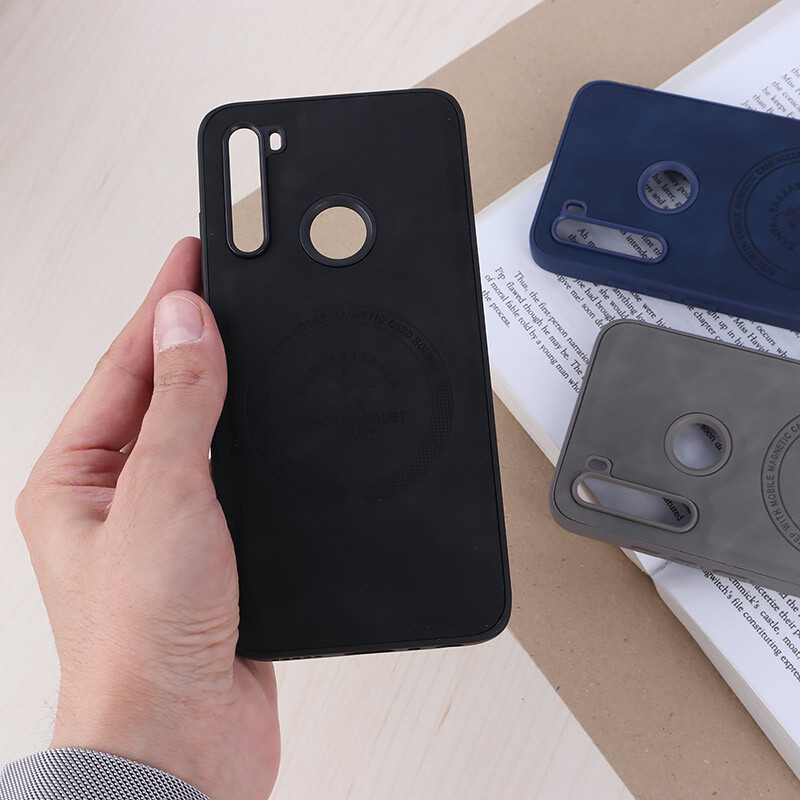 قاب چرمی Polo & Racquet Club شیائومی Redmi Note 8 طرح مگ سیف
