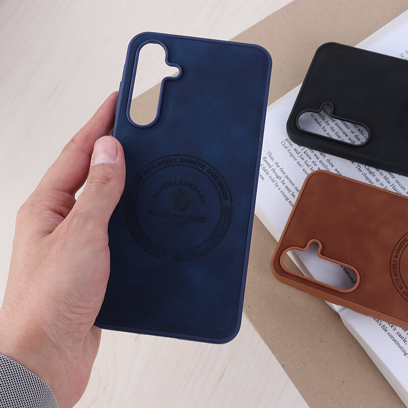 قاب چرمی Polo & Racquet Club سامسونگ Galaxy A55 طرح مگ سیف