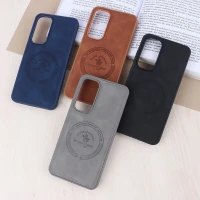 قاب چرمی Polo & Racquet Club سامسونگ Galaxy S24 FE طرح مگ سیف