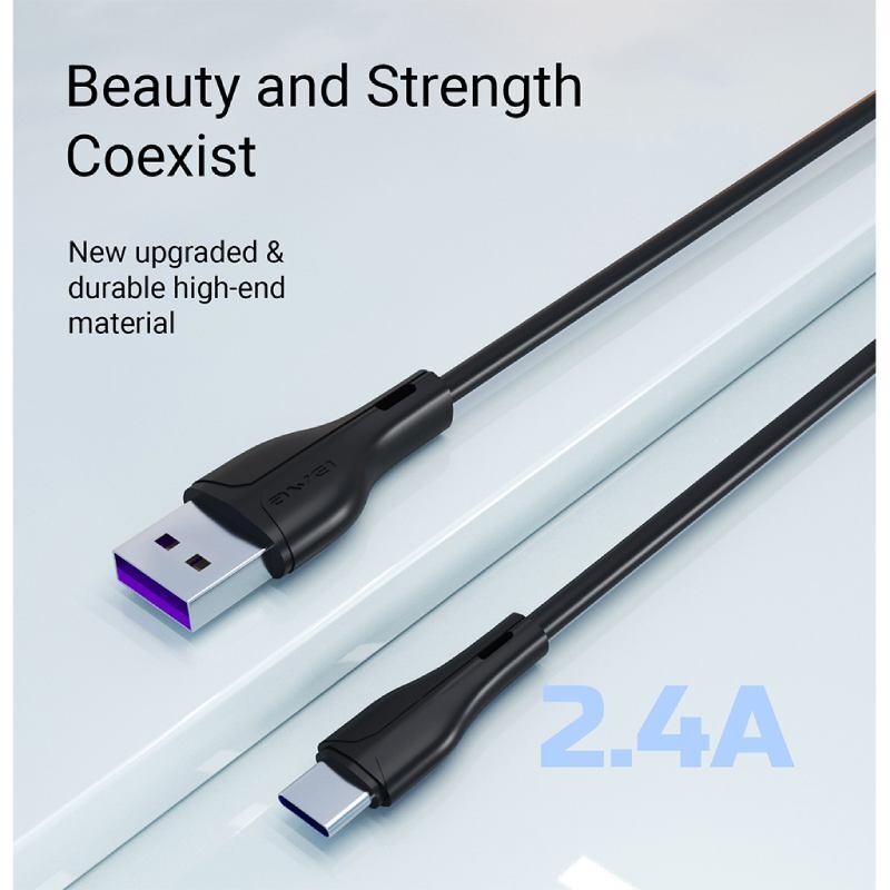 کابل تایپ سی فست شارژ Awei CL-223T 2.4A 1m