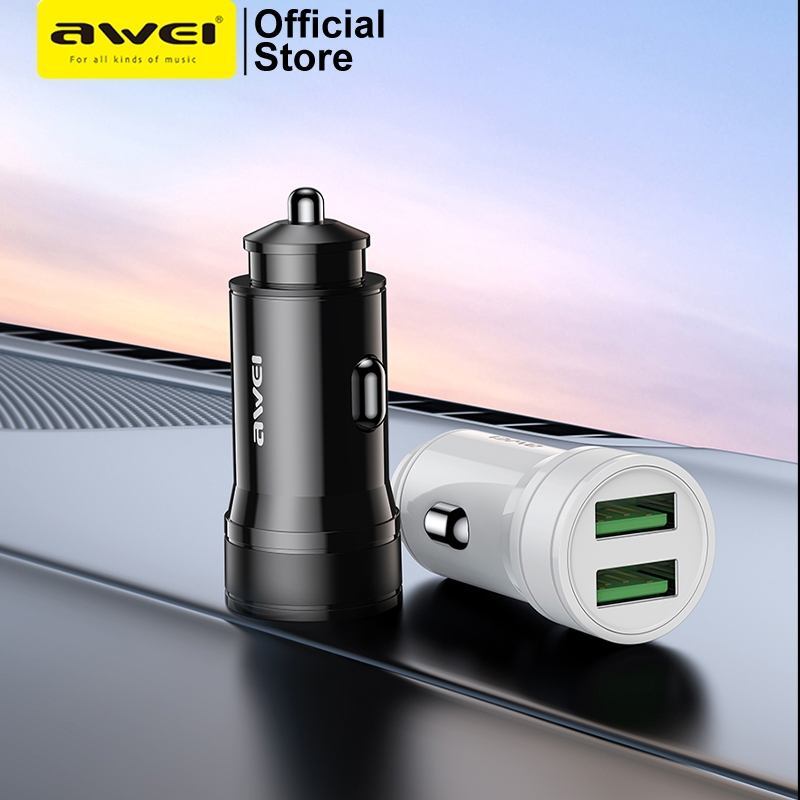 شارژر فندکی فست شارژ Awei C-830 2.4A 12W