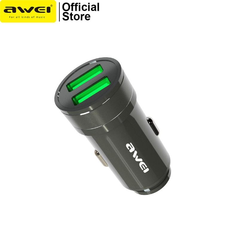 شارژر فندکی فست شارژ Awei C-830 2.4A 12W