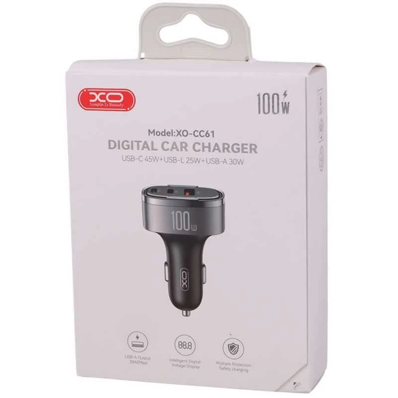 شارژر فندکی فست شارژ Xo XO-CC61 3A 45W