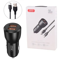 شارژر فندکی فست شارژ XO XO-CC55 3A 18W + کابل تایپ سی