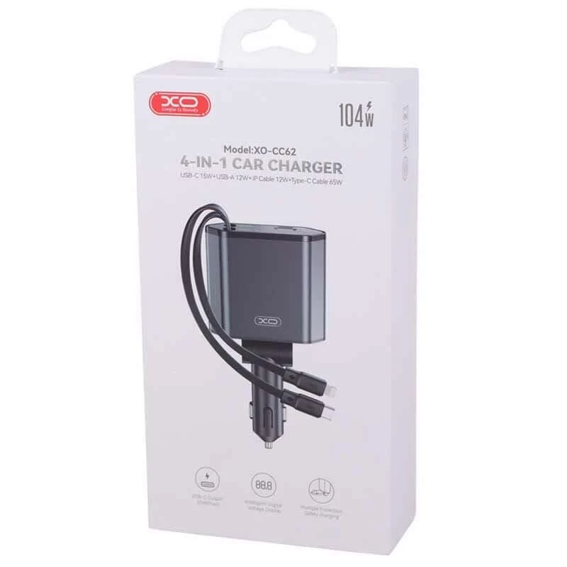 شارژر فندکی فست شارژ XO XO-CC62 6.5A 65W