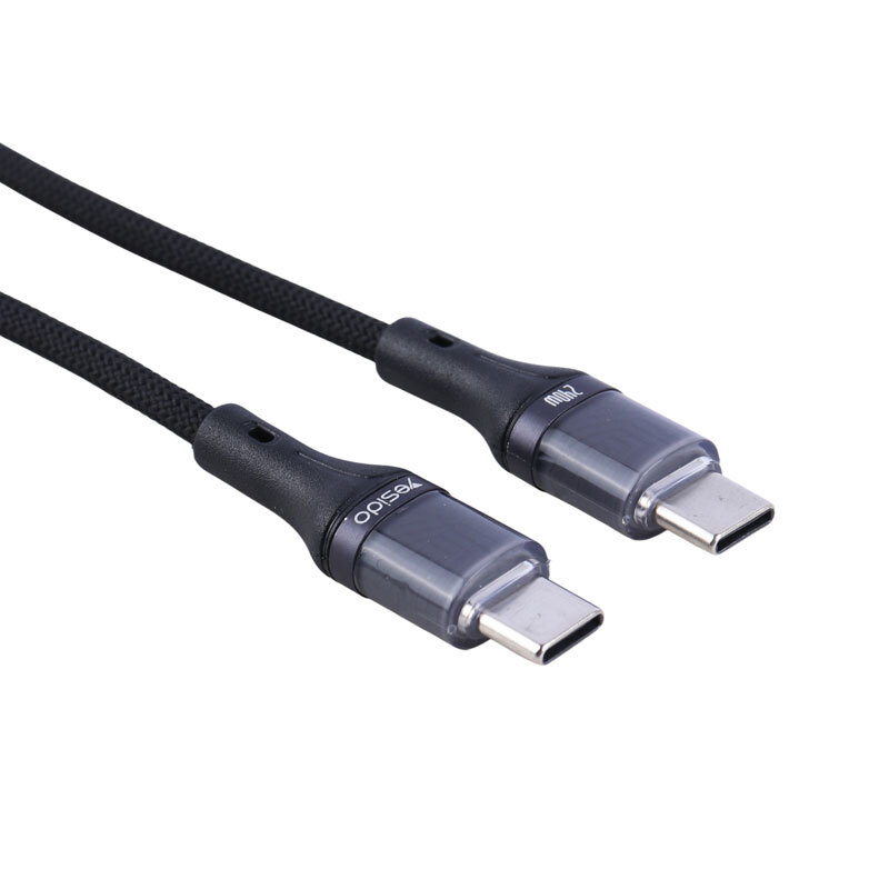 کابل تبدیل فست شارژ Yesido CA166 type-c to type-c 240W 1.2cm