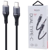 کابل تبدیل فست شارژ Yesido CA166 type-c to type-c 240W 1.2cm