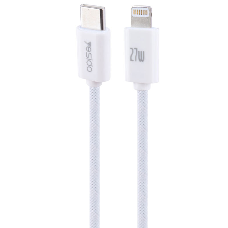 کابل تبدیل فست شارژ Yesido CA171 Type-C To Lightning PD 27W 2m