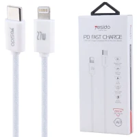 کابل تبدیل فست شارژ Yesido CA171 Type-C To Lightning PD 27W 2m