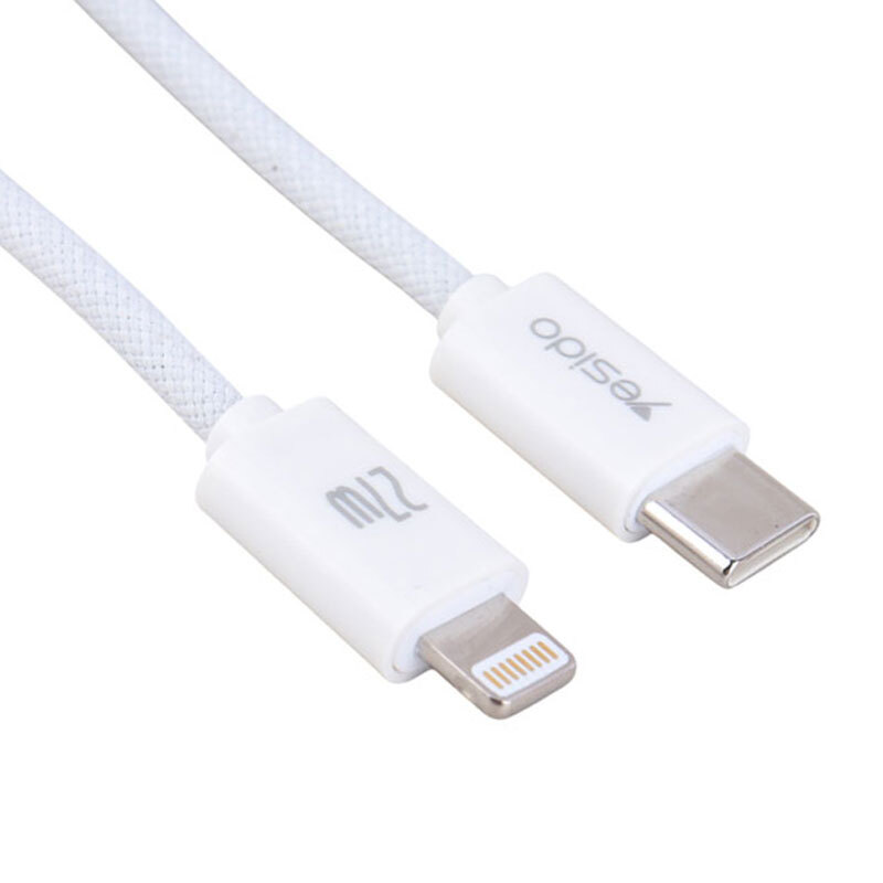 کابل تبدیل فست شارژ Yesido CA171 Type-C To Lightning PD 27W 2m