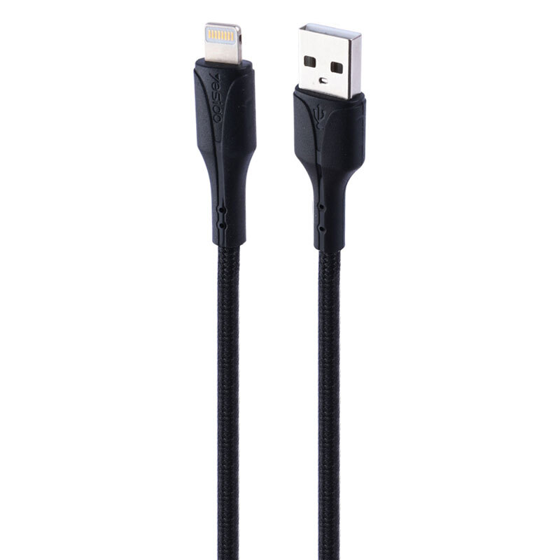 کابل آیفونی فست شارژ Yesido CA97L 2.4A 1.2m