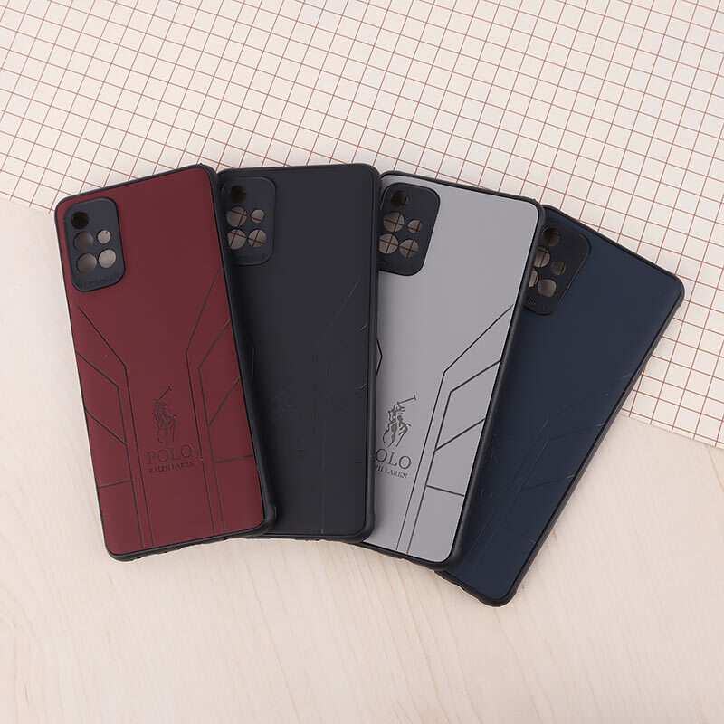 قاب چرمی Polo Ralph Laren سامسونگ Galaxy A71 طرح دار محافظ لنزدار