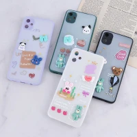 قاب شاینی سامسونگ Galaxy A05 عروسک برجسته محافظ لنزدار