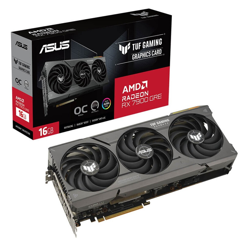 کارت گرافیک ASUS TUF Gaming Radeon RX7900 GRE OC Edition 16GB GDDR6 256Bit