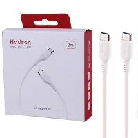 کابل تبدیل فست شارژ Hadron HTC-C-C01L Type-C to Type-C 3A PD QC 2m