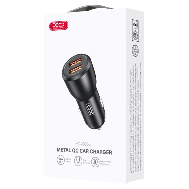 شارژر فندکی فست شارژ XO XO-CC55 3A 18W