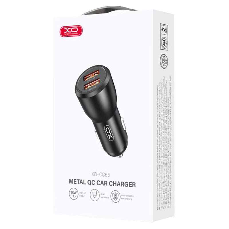 شارژر فندکی فست شارژ XO XO-CC55 3A 18W
