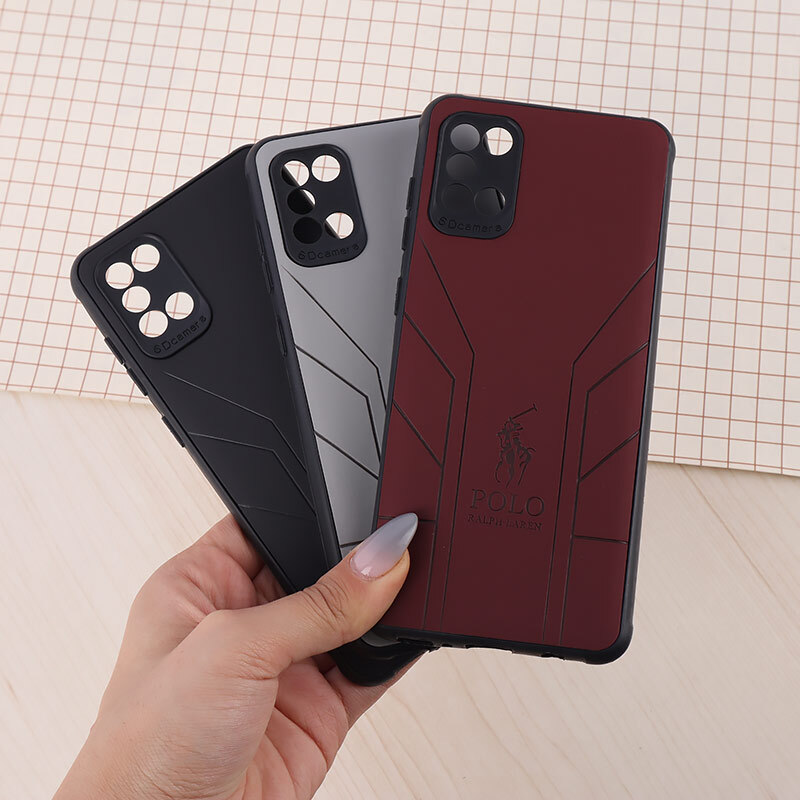 قاب چرمی Polo Ralph Laren سامسونگ Galaxy A31 طرح دار محافظ لنزدار