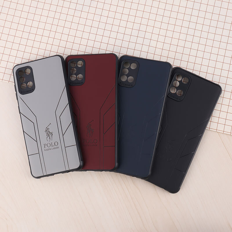قاب چرمی Polo Ralph Laren سامسونگ Galaxy A31 طرح دار محافظ لنزدار
