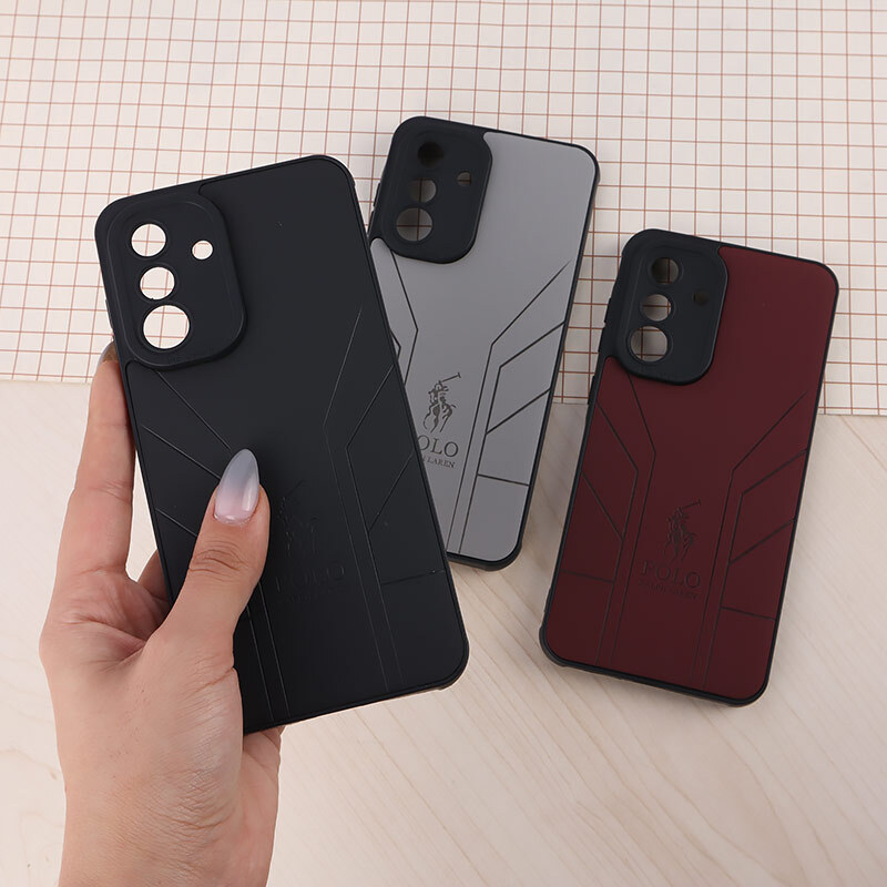 قاب چرمی Polo Ralph Laren سامسونگ Galaxy A36 طرح دار محافظ لنزدار