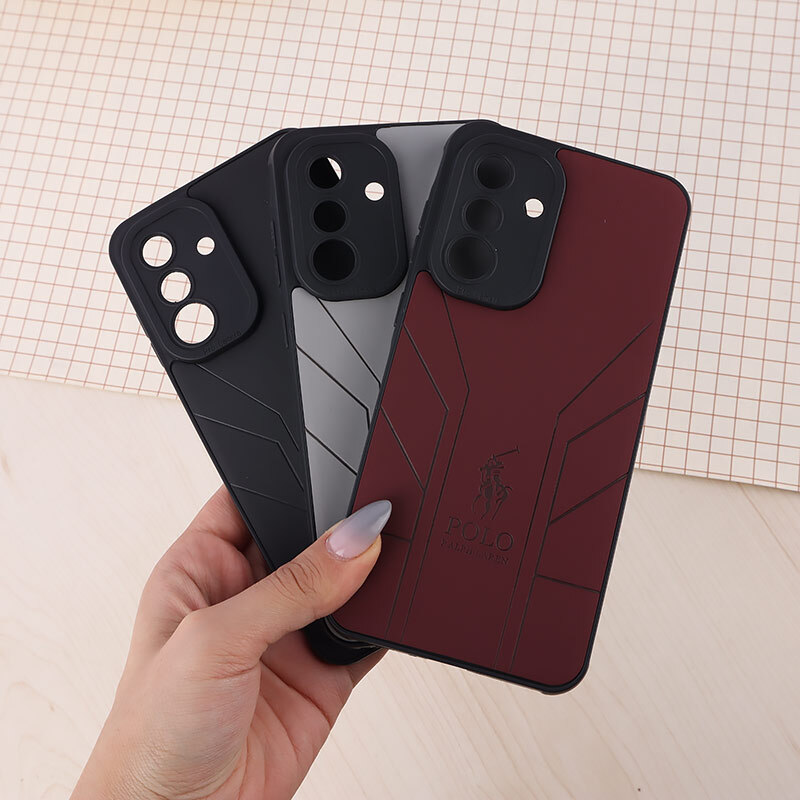 قاب چرمی Polo Ralph Laren سامسونگ Galaxy A36 طرح دار محافظ لنزدار