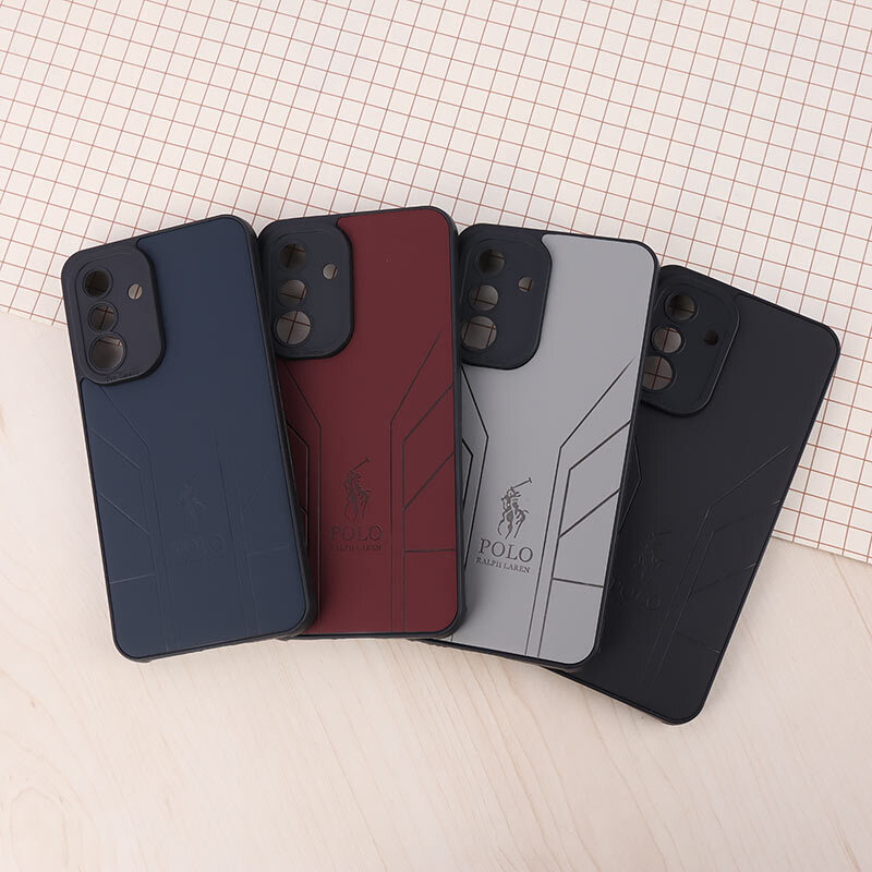 قاب چرمی Polo Ralph Laren سامسونگ Galaxy A36 طرح دار محافظ لنزدار