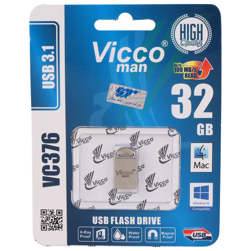 فلش 32 گیگ ویکومن Vicco Man VC376 USB3.1