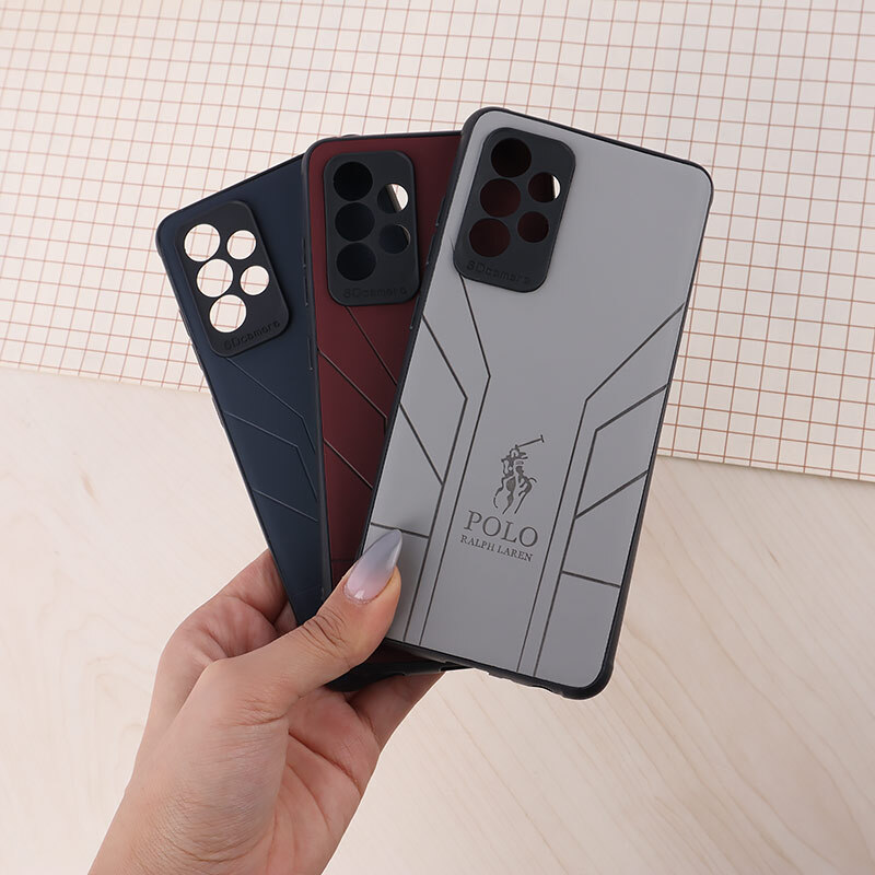 قاب چرمی Polo Ralph Laren سامسونگ Galaxy A52 / A52s طرح دار محافظ لنزدار