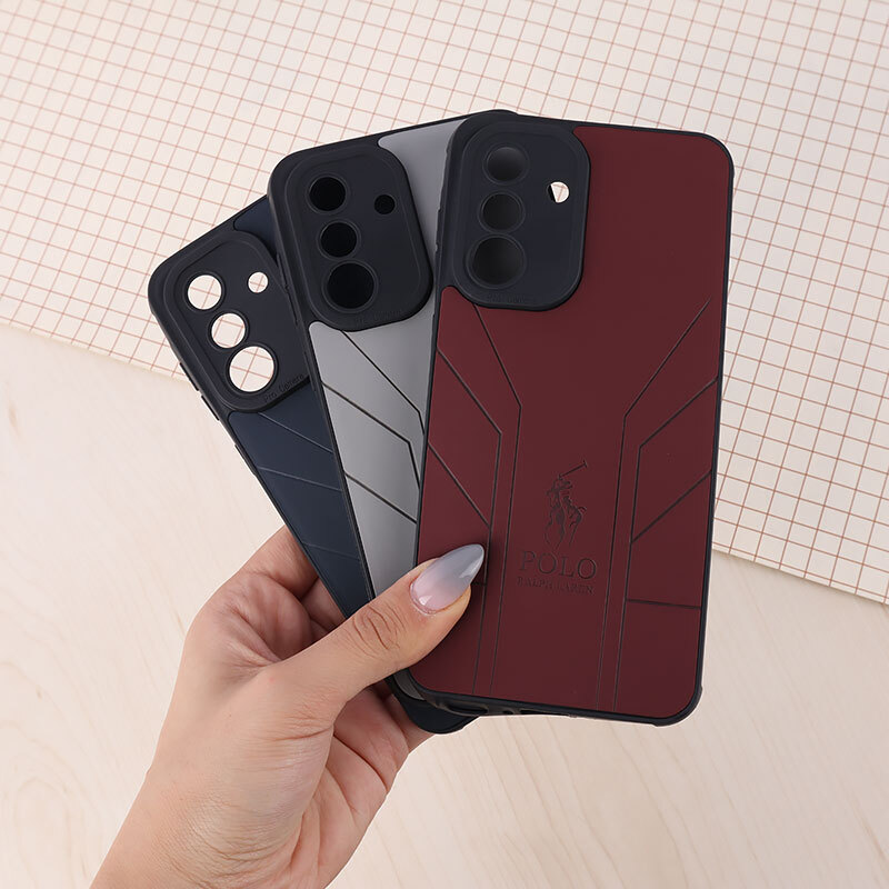 قاب چرمی Polo Ralph Laren سامسونگ Galaxy A56 طرح دار محافظ لنزدار
