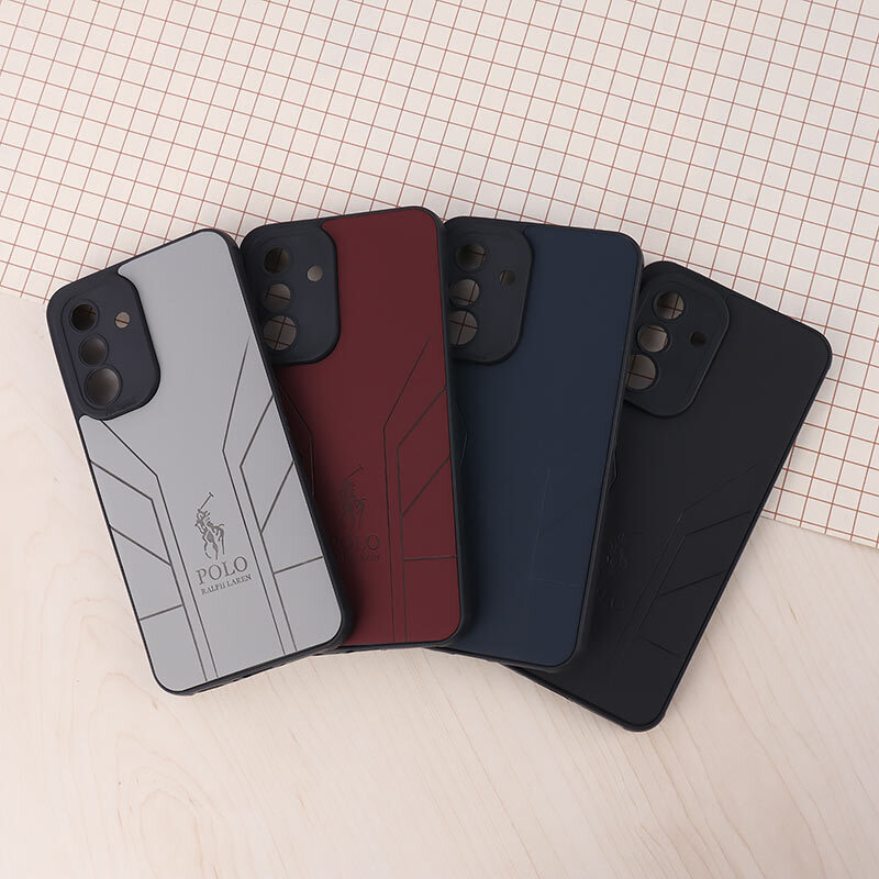 قاب چرمی Polo Ralph Laren سامسونگ Galaxy A56 طرح دار محافظ لنزدار