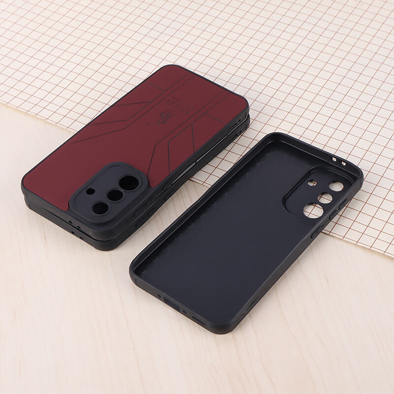 قاب چرمی Polo Ralph Laren سامسونگ Galaxy A56 طرح دار محافظ لنزدار