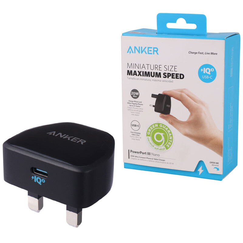 شارژر دیواری 20 وات انکر Powerport 3 Nano A2633 PD 3A