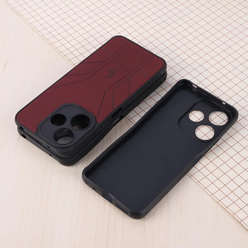 قاب چرمی Polo Ralph Laren شیائومی Redmi 13 4G / Redmi 13 5G طرح دار محافظ لنزدار