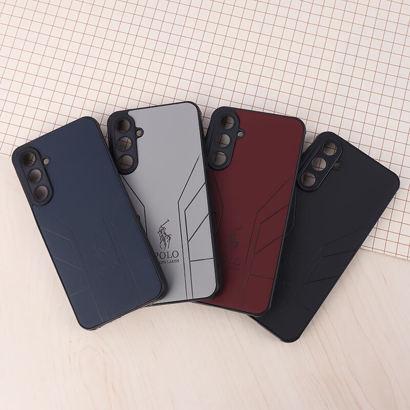 قاب چرمی Polo Ralph Laren سامسونگ Galaxy A16 4G / A16 5G طرح دار محافظ لنزدار