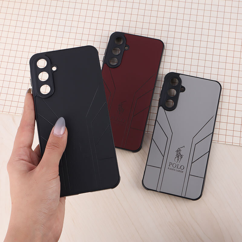 قاب چرمی Polo Ralph Laren سامسونگ Galaxy A16 4G / A16 5G طرح دار محافظ لنزدار