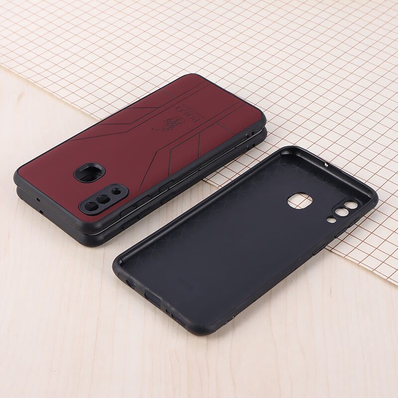 قاب چرمی Polo Ralph Laren سامسونگ Galaxy A20 / A30 طرح دار محافظ لنزدار