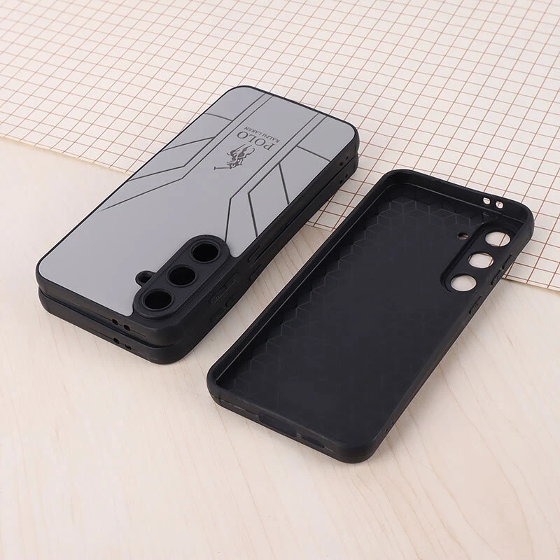 قاب چرمی Polo Ralph Laren سامسونگ Galaxy S24 FE طرح دار محافظ لنزدار