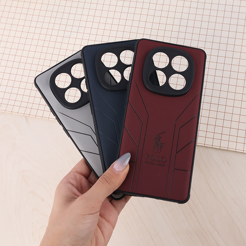 قاب چرمی Polo Ralph Laren شیائومی Redmi Note 14 Pro 5G طرح دار محافظ لنزدار