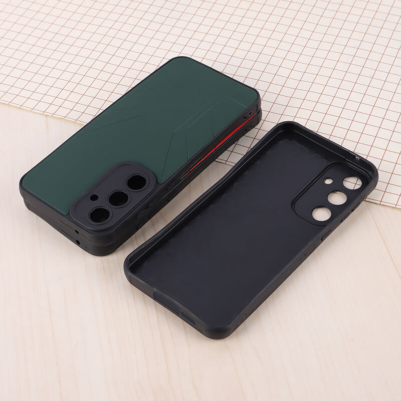 قاب چرمی Polo Ralph Laren سامسونگ Galaxy A55 طرح دار محافظ لنزدار