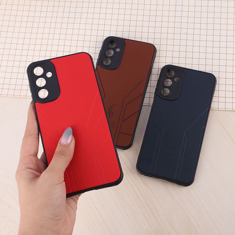 قاب چرمی Polo Ralph Laren سامسونگ Galaxy A25 طرح دار محافظ لنزدار