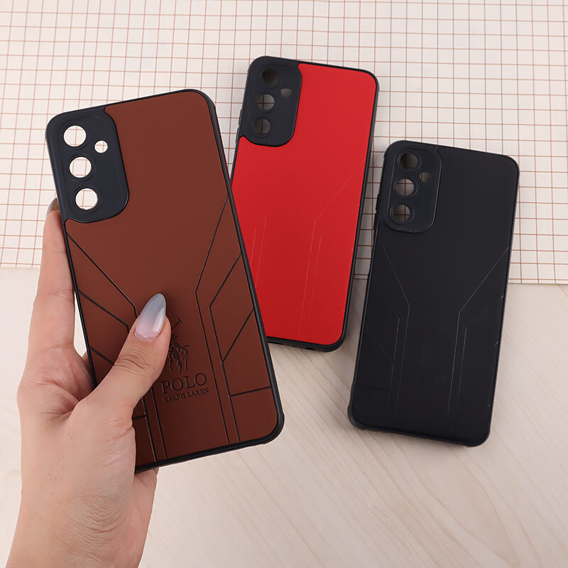 قاب چرمی Polo Ralph Laren سامسونگ Galaxy A05s طرح دار محافظ لنزدار