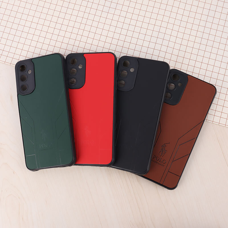 قاب چرمی Polo Ralph Laren سامسونگ Galaxy A05s طرح دار محافظ لنزدار