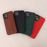 قاب چرمی Polo Ralph Laren آیفون iPhone 13 طرح دار محافظ لنزدار