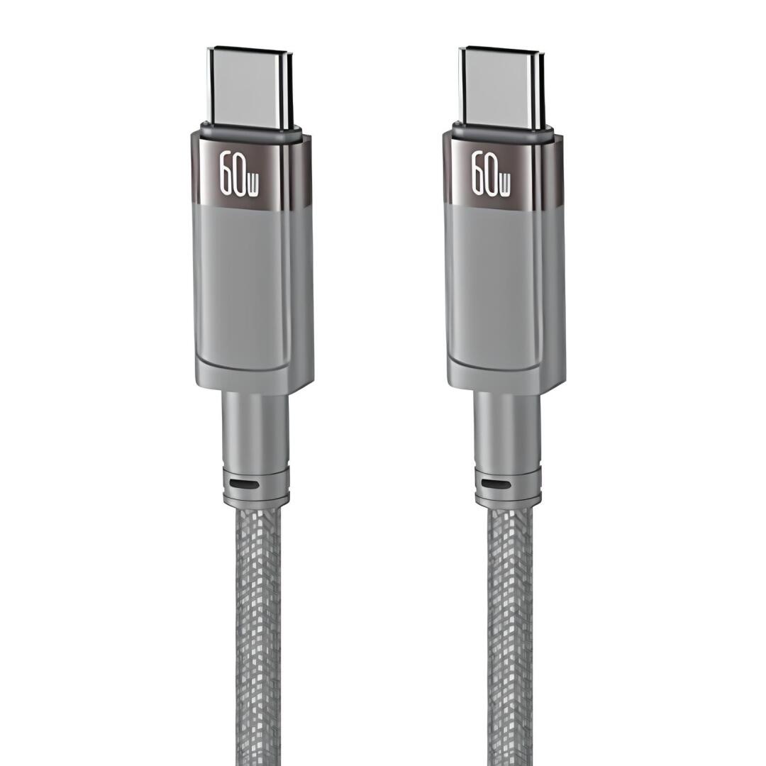 کابل تبدیل فست شارژ Yesido CA172C Type-C to Type-C 60W 1m