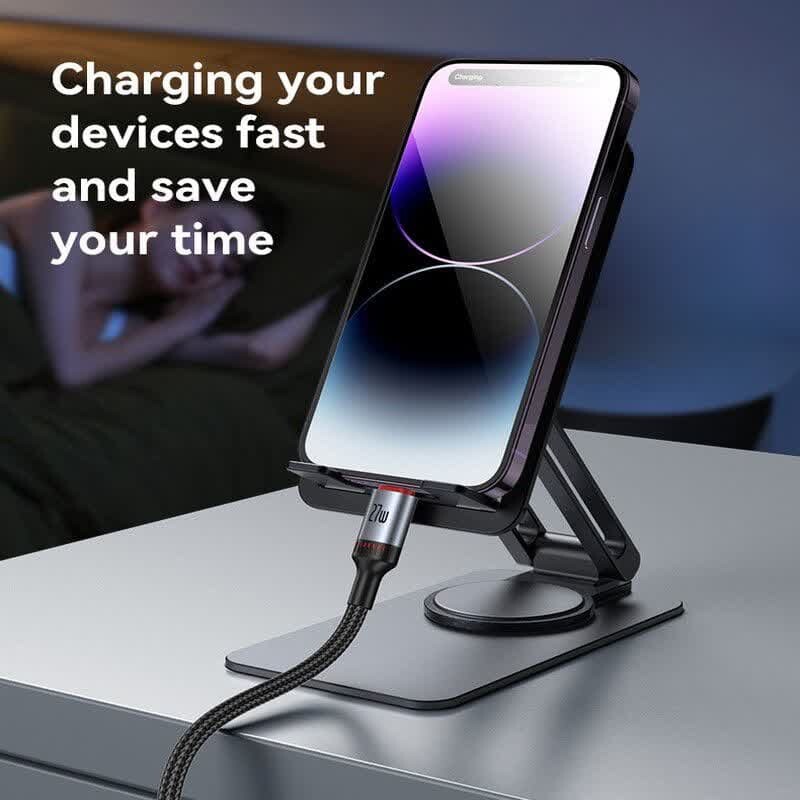 کابل تبدیل فست شارژ Yesido CA184 Type-C To Lightning 3A PD 27W 2m