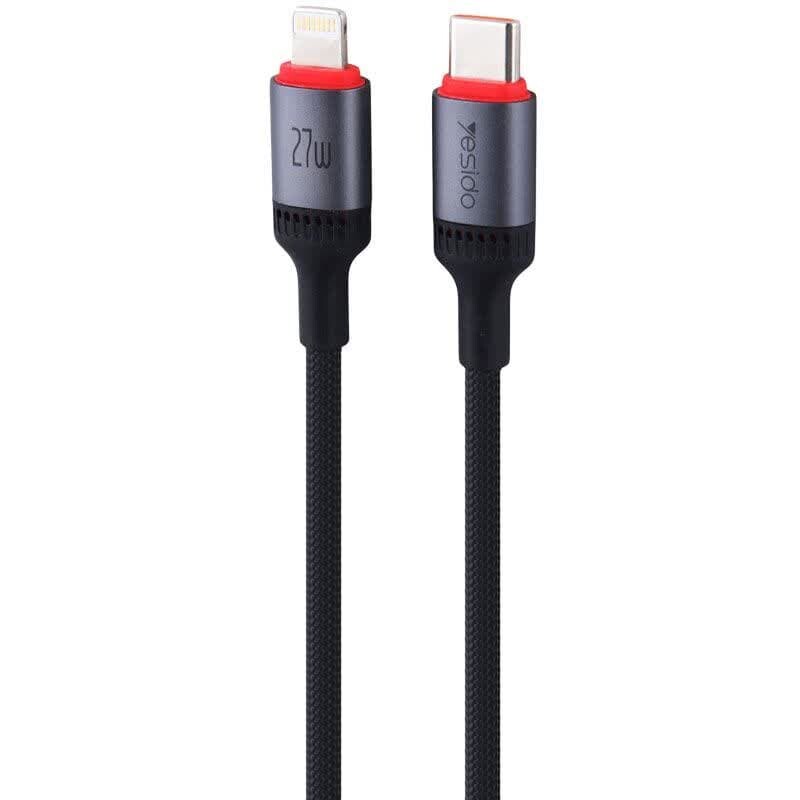 کابل تبدیل فست شارژ Yesido CA184 Type-C To Lightning 3A PD 27W 2m