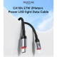 کابل تبدیل فست شارژ Yesido CA184 Type-C To Lightning 3A PD 27W 2m