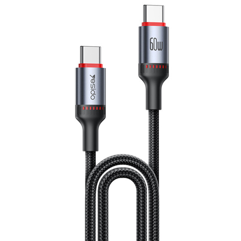 کابل تبدیل فست شارژ Yesido CA181 Type-C To Type-C PD 3A 60W 1.2m